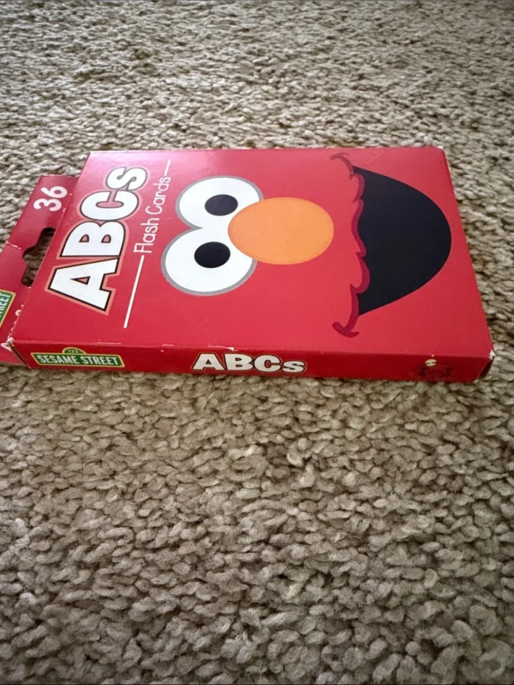 Sesame Street Red Box ABCs Flash Cards with Orange Nose